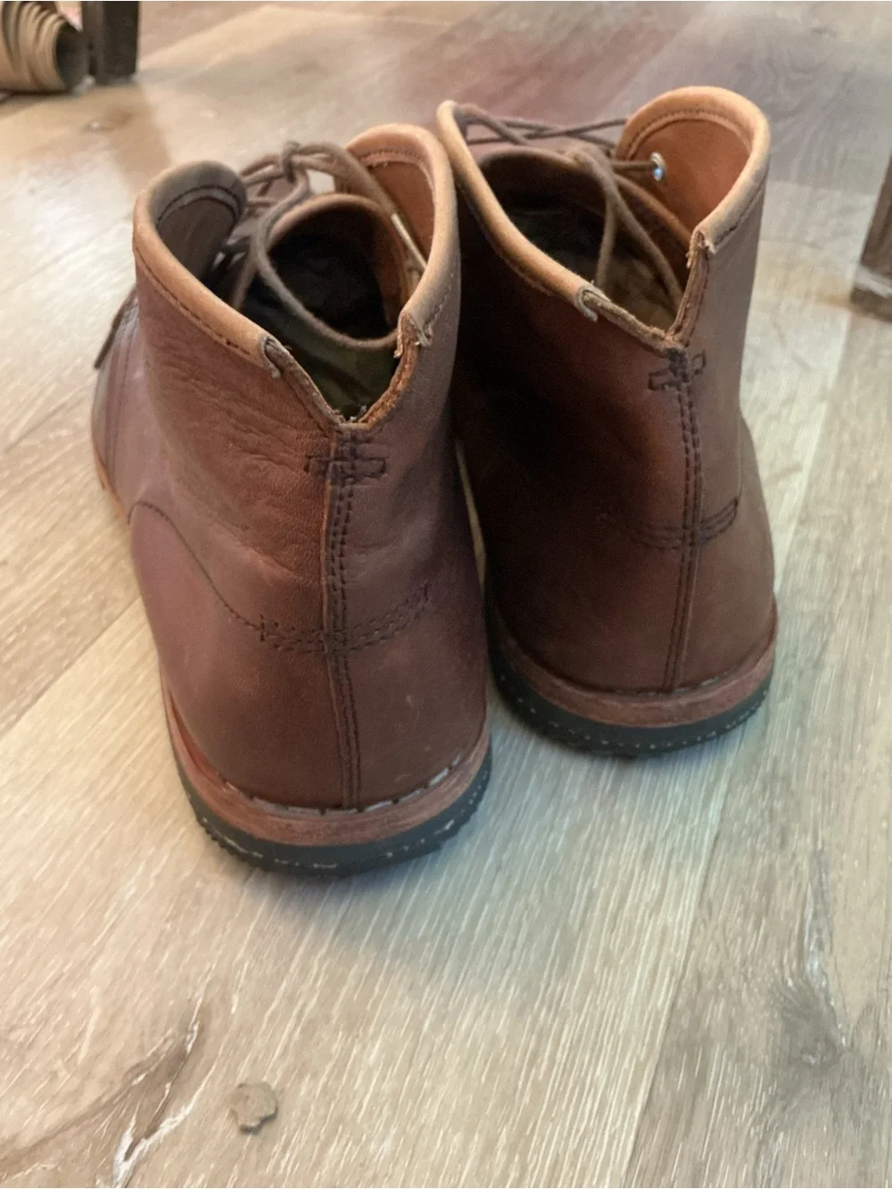 Timberland Boot Company Chukka Brown Leather Boots Men’s Size 11 Heritage Style